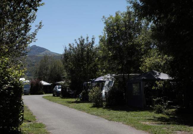allee camping.jpg emplacements tentes et caravanes dans le pays basque nouvelle aquitaine
